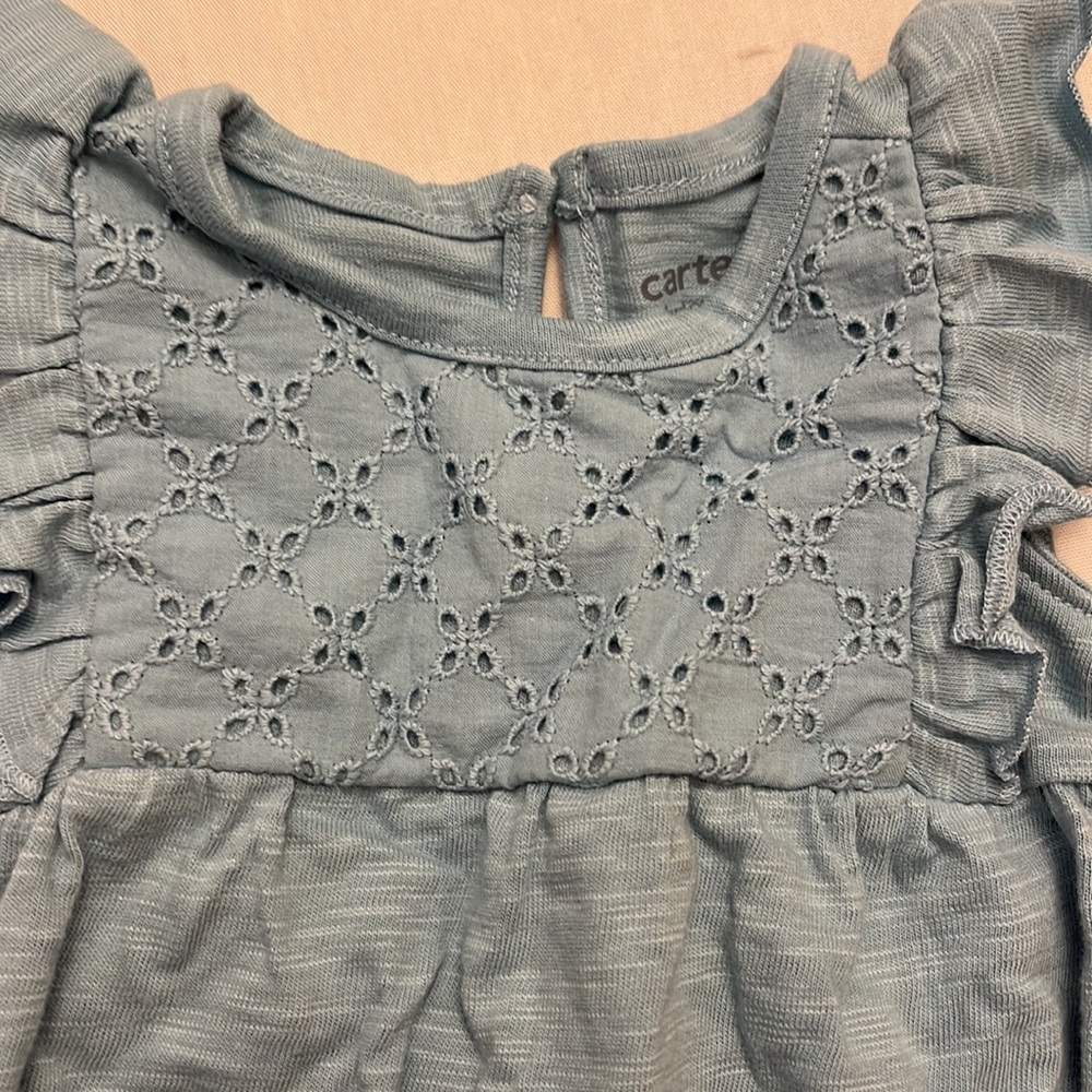 NWT Baby Girl Cat & Jack, Carter's 0 3 6 Month Summer Clothes ruffles - Picture 8 of 8